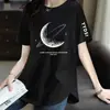 Comercio Electrónico Transfronterizo Despacho Camiseta de Manga Corta Marca Grande Mujer Holgada Talla Grande Chicas Gorditas Cubre Vientre Oculta Grasa Adelgazante Top de Longitud Media