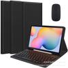 Funda con teclado Bluetooth y ranura para lápiz para Samsung Galaxy Tab S6 Lite 10.4 P620 (2024)