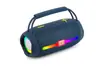 Novo Alto-falante Bluetooth Et-215 com Luzes RGB, Subwoofer Portátil à Prova d'Água, Sistema de Áudio Portátil com Entrada para Cartão
