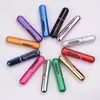 Fábrica Quanen de Zhangjiagang Spot Botella de Perfume de Alta Calidad de 5ml Botella Pulverizadora Pequeña de Aluminio Botella Vacía con Atomizador Perfume Embotellado