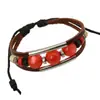 Yiwu pequeña joyería venta al por mayor fábrica directa pulsera para estudiantes pulsera de cuero para mujer pulsera de cuentas de cuero de vaca