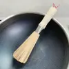 Escova de Bambu Antiga para Panelas Limpeza de Cozinha Escova de Bambu com Cabo Longo Remoção de Manchas Fogão Escova de Bambu para Lavar Louça Esfregador de Panelas Atacado