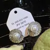 Pendientes Retro de Espiral con Hoja de Loto y Perla Estilo Francés, Elegantes y Versátiles para el Trabajo, Pendientes de Lujo Ligero y Nicho de Alta Gama para Mujer