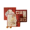 Caja de Regalo Festival de Medio Otoño 2026 Caja Vacía Pastel de Luna Empaque de Regalo de Alta Gama Caja de Regalo de Mano Caja Pastel de Yema de Huevo