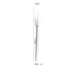 Garfo de Fruta de Aço Inoxidável 304 Garfo de Dois Dentes Garfo Criativo para Sobremesa Casa Restaurante Palito de Fruta Garfo para Bolo Garfo de Bolo Lunar