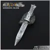 Mercadoria de jogo Delta 22CM adaga tigre branco modelo de metal brinquedo ornamento artesanato arma sem fio