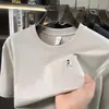 [Oferta Especial Marca Outlet] Camiseta de Verano Fina de Manga Corta para Hombre, Algodón Puro, Cuello Redondo, Corte Holgado de Media Manga