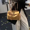 Bolso de Hombro Retro de Gamuza Otoño e Invierno para Mujer 2025 Nuevo Gran Capacidad Bolso de Mano Bolso Kelly Hombro Único Cruzado Bolso Grande