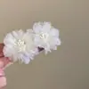 Novos Brincos de Flores em Renda Super Fada, Pequenos Brincos da Moda Estilo Floresta Fresca, Brincos de Nicho de Alta Qualidade e Elegantes