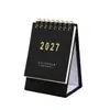 Calendario de Escritorio Pequeño Transfronterizo 2027 Planificador Bloc de Notas de Escritorio Serie de Colores Morandi Bloc de Mensajes Simple En Stock Personalización