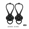 Crampons de silicone transfronteiriços russos para esportes ao ar livre, simples para escalada na neve de inverno e montanhismo, capas antiderrapantes para sapatos