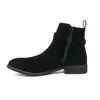 Botas Martin de caña alta para hombre para primavera y otoño, Botines casuales nuevos y modernos de punta fina, Botines Chelsea estilo británico, Botas de cuero para hombre