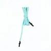 Tubo Termorretrátil de Ponta Dupla Longo de 136cm, Corda Redonda Trançada de Seda Baixa Elasticidade com 32 Fios, Corda Tubo Amarrada, Corda Colorida para Cós