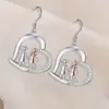 Pendientes pequeños frescos conmemorativos creativos para hermana, personalizados, nuevos, exquisitos, versátiles, de moda, simples, regalo de cumpleaños