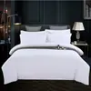 Hotel hotel Roupa de cama quatro peças Pousada capa de edredom branca lençol linho não algodão algodão Roupa de cama capa de edredom