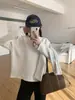 Moletom de Veludo Huang Zheng Estilo Coreano Cor Lisa Gola Redonda para Mulheres 25 Outono e Inverno Solto Espessado Xale Conjunto de Duas Peças Superior 541086