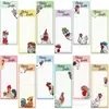 Bloco de Notas Magnético de Animal de Desenho Animado Transfronteiriço Lista de Tarefas Fofo Planejador Estudantil Ímã de Geladeira Não Grudante Personalizável
