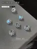 Acessórios de Nail Art com Pedras de Zircônia Transparentes Irregulares Deslumbrantes, Strass Retangulares e em Formato de Cubo, Decorações de Unhas em Estilo Levemente Luxuoso