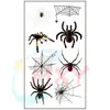 Pegatinas de Tatuaje Coloridas de Halloween Transfronterizas, Serie de Arañas, Pegatinas Faciales de Maquillaje, Cicatrices de Miedo, Fiesta Festiva