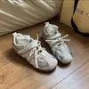 Zapatillas de entrenamiento alemanas plateadas para mujer, nuevos zapatos de verano 2026, zapatos Mary Jane estilo ballet súper populares para mujer, zapatos casuales, zapatillas