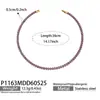 Conjunto de Pulsera y Collar de Lujo Ligero de Nicho Exquisito Estilo Ins Lleno de Diamantes de Zirconia, Joyería de Alta Gama, Acero Inoxidable Chapado en Oro de 18K
