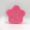 Caixa de Limpeza de Silicone Secagem Rápida Caixa para Esponja de Maquiagem Estrela Almofada de Limpeza para Pincéis de Maquiagem Almofada de Limpeza de Silicone