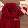 Bufanda Lana Hecha a Mano DIY Cachemir Grosor Medio Bola de Lana Bufanda Tejida por Uno Mismo para Novio Paquete de Materiales para Tejer