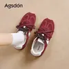 Zapatillas de Entrenamiento Alemanas Rojas Augusden para Mujer 2026 Nuevas de Verano Casuales Retro Zapatos Minimalistas Zapatillas Ballet Forrest Gump