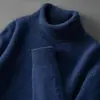Nuevo Suéter de Cuello Alto Grueso de Cachemira Pura para Hombre Otoño e Invierno 2026 Suéter de Cachemira de Manga Larga Casual de Negocios