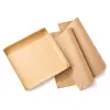 Papel para Base de Horneado Cuadrada de 28 cm, Rollo de Pastel, Molde para Hornear, Papel Especial Absorbente de Aceite, Grado Alimenticio, Horneado Casero, Horno, Desechable