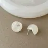 Brincos de tarraxa semicirculares com gradiente em resina de cor gelatina dopamina para mulheres, brincos frescos, doces, versáteis, estilosos e elegantes
