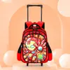 Mochila Escolar con Ruedas de Spider-Man para Estudiantes de Primaria y Niños de 6 a 12 Años, Carrito Escolar con Ruedas para Jardín de Infancia