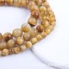 Venta al por mayor de cuentas redondas de piedra de ojo de tigre dorado natural, cuentas sueltas, pulsera, collar, cuentas semiacabadas, joyería artesanal al por mayor