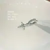 Brincos de Aço Titânio 316L Borboleta Doce e Cool Gato Kt Barra Reta Ear Cuffs Cruz Versátil Zircônia Brincos de Piercing Argolas