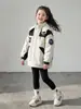 Conjunto de otoño 3 en 1 desmontable para niñas 2026 nuevo y elegante impermeable para niñas mayores, abrigo de invierno grueso para niños