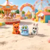Paisaje en miniatura creativo lindo Zootopia figuras DIY paisajismo decoración accesorios casa de muñecas adornos de coche