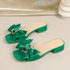 Zapatos de Mujer de Alta Gama Ligeros Elegantes Versátiles de Moda 2026 con Lazo Tacones Gruesos Zapatos Slip-On de Moda