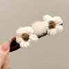 Lindo Pinza para el Cabello de Peluche con Lazo Otoño e Invierno, Pasador de Alta Gama y Exquisito, Pinza de Pato Versátil y Elegante para Todo Tipo de Peinados