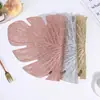 Nuevo Mantel Creativo de Hoja de Plátano, Esterilla Aislante, Impermeable para Comida, Decoración de Mesa, Mantel Calado para Café, Esterilla para Bistec y Comida Occidental