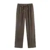 Conjunto de chaqueta corta con solapa de ante sintético y pantalones de pierna ancha para mujer, atuendo casual de dos piezas para otoño, ropa de mujer, disponible en varios colores, venta al por mayor