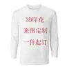 Camiseta de manga larga para hombre con estampado digital, cuello redondo, corte holgado, estampado de camuflaje deportivo 3D, nueva para primavera y otoño, transfronteriza