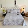 Venta al por mayor del fabricante Sábana de algodón puro cepillado estampada Pieza única Sábana de cama estampada acolchada engrosada Textiles para el hogar Nantong