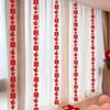 Cortina de Casamento Decoração Andorinhas Faixa Longa Personagem Conjunto de Decoração para Quarto de Casamento Faixas de Casamento Casa Nova Quarto Sala de Estar Enfeites para Pendurar