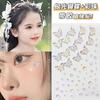 Maquillaje de Ojos Jelly Gota de Diamante Taladro Roto Taladro Roto Pegatina de Lágrima Maquillaje de Lunar para Arrancar Diamante Brillante Joyería de Diamante Maquillaje Creativo Pegatina Facial Taladro