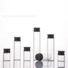 Fábrica de Origen Botella de Vidrio con Tapa de Aluminio de 22 mm, Botella Sellada para Dulces, Botella Transparente Dispensadora de Tabletas, Botella Dispensadora de Muestras con Tapa de Rosca