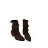 Botines western de tacón grueso con punta fina estilo francés para mujer, nuevo modelo para otoño e invierno 2026