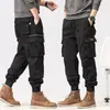 Pantalones Cargo Holgados de Estilo Retro Americano para Hombre 2026 con Cremallera y Pierna Cónica, Pantalones Casuales para Deportes al Aire Libre