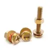 Tornillos Máquina Redondos de Cobre, Tornillos Redondos de Cabeza Redonda de Cobre con Ranura Cruzada, Tornillos de Cabeza Plana de Latón, Tornillos de Cobre Puro M2M2.5M3M4M5M6