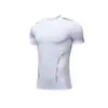 Ropa Deportiva para Hombres Correr Mallas Deportivas Elásticas Fitness Baloncesto Entrenamiento Absorbente de Sudor Base Secado Rápido Transpirable Compresión Manga Corta