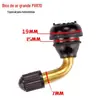 Aspirador de pneu de motocicleta de carro elétrico válvula de cobre puro boca curva borracha cobre puro pequeno médio grande bico de ar de boca curva acessórios para pneu